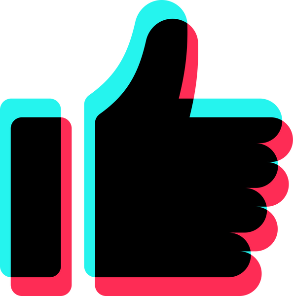 Thumbs Up / Like Glitch Icon